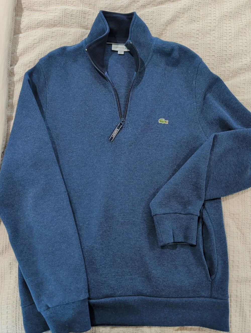 Lacoste Men's Quarter-Zip Sweater - Blue